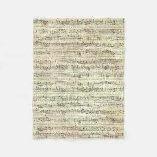 Muzieknotitiatiepatroon Muziek Theme Fleece Blanke Deken
