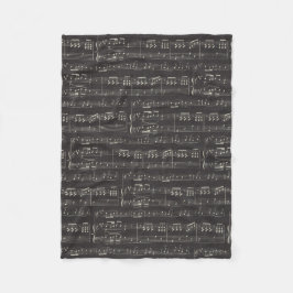 Muzieknotitiatiepatroon Muziek Theme Fleece Blanke Deken