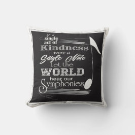 Muzieknotitie 16x16 kussen