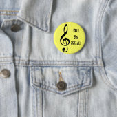 Muzieknotitie, AllIsWell Ronde Button 5,7 Cm (In situ)
