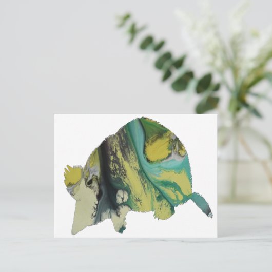 Muzieknotitie Art Briefkaart (Staand voorkant)