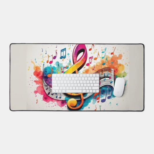 Muzieknotitie Bureaumat (Keyboard & Muis)