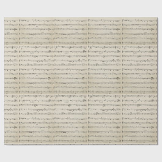 muzieknotitie cadeaupapier (Vlak)