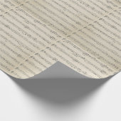  muzieknotitie cadeaupapier (Hoek)