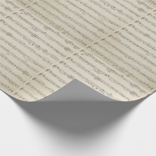 muzieknotitie cadeaupapier (Hoek)