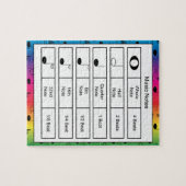 Muzieknotitie Educatieve Regenboog Legpuzzel (Horizontaal)