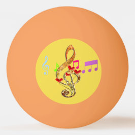 Muzieknotitie emoji pingpongbal