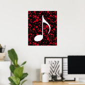 muzieknotitie en stippen poster (Thuiskantoor)