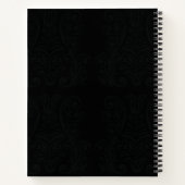 Muzieknotitie gepersonaliseerde luxe notitieboek (Achterkant)