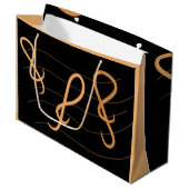 Muzieknotitie Gift Bag Groot Cadeauzakje (Voorkant Gekanteld)