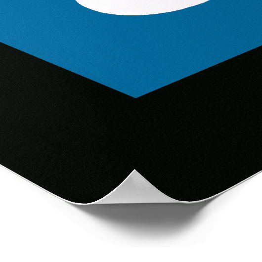 muzieknotitie grafisch decor poster (Hoek)