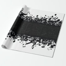 Muzieknotitie Guitar Classic Gift Wrapping Paper