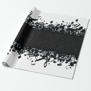 Muzieknotitie Guitar Classic Gift Wrapping Paper Cadeaupapier