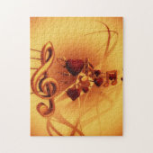 Muzieknotitie Het mondstuk Legpuzzel (Verticaal)