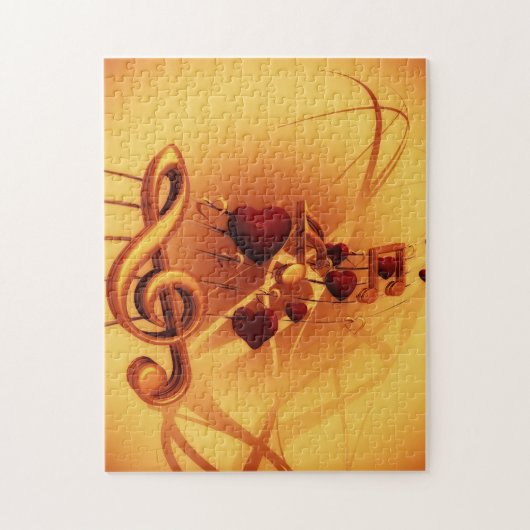 Muzieknotitie Het mondstuk Legpuzzel (Verticaal)