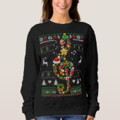 Muzieknotitie Kerstmis Ugly Sweater Musical Teache (Voorkant)