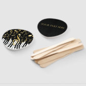 Muzieknotitie Luxe elegante pianotoetsen Handwaaier (Niet-gemonteerd)