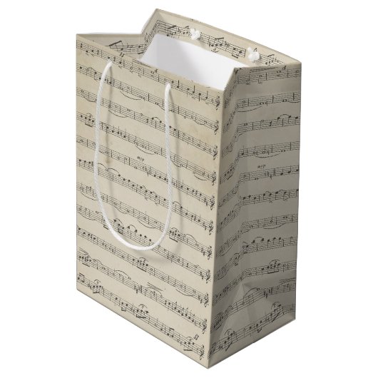 muzieknotitie medium cadeauzakje (Achterkant Gekanteld)