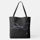 muzieknotitie met een patroon van kleurrijke namen tote bag (Achterkant)