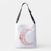 Muzieknotitie Moon Crossbody Tas (Achterkant)