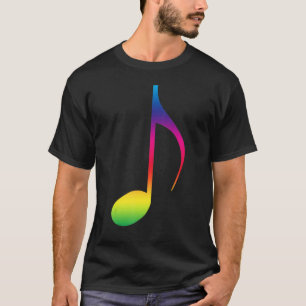 Muzieknotitie muzikale muzikanten zikant zingerkle t-shirt