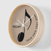 Muzieknotitie op Wall_Clock met naam (Hoek)