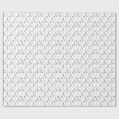 muzieknotitie Pattern Music Theme Treble Clef Cadeaupapier (Vlak)