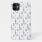muzieknotitie Pattern Music Theme Treble Clef Case-Mate iPhone Case (Achterkant)