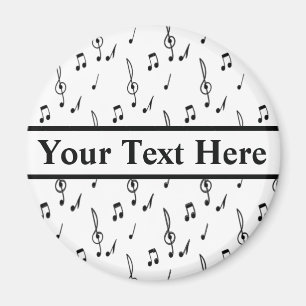 muzieknotitie Pattern Music Theme Treble Clef Magneet