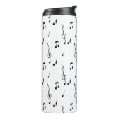 muzieknotitie Pattern Music Theme Treble Clef Thermosbeker (Gedraaid links)