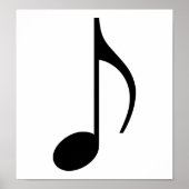 Muzieknotitie Poster (Voorkant)