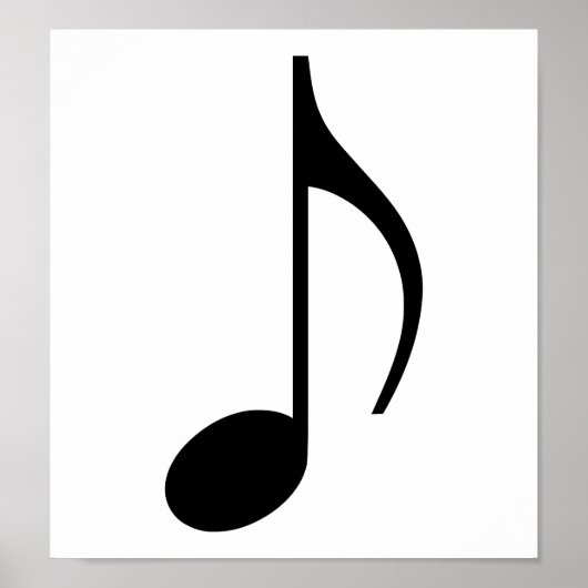 Muzieknotitie Poster (Voorkant)