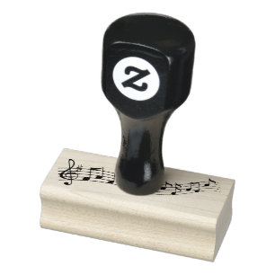 Muzieknotitie Rubberstempel