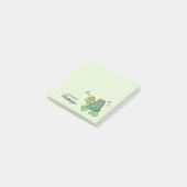 Muzieknotitie Schildpad gepersonaliseerd Post-it® Notes (Schuin)