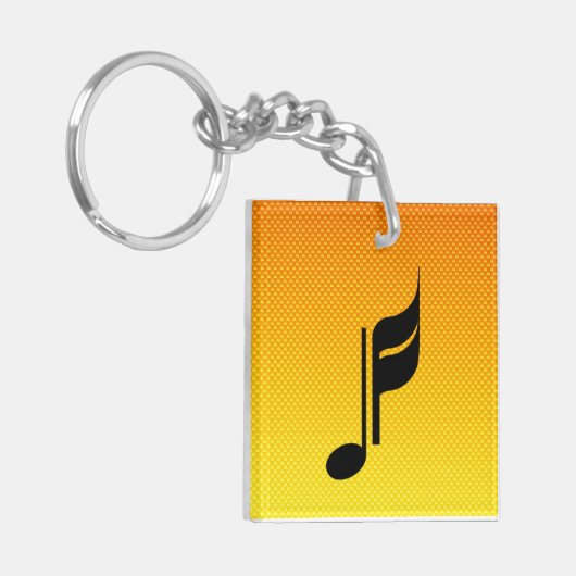 Muzieknotitie Sleutelhanger (Voorkant Links)