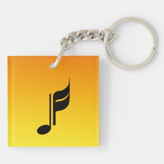 Muzieknotitie Sleutelhanger (Achterkant)