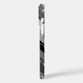 Muzieknotitie Strepen Grijs Case-Mate iPhone Case (Achterkant / Links)