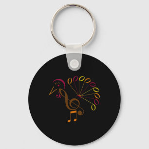 Muzieknotitie Symbool Turkije Muziekleraar Thanksg Sleutelhanger