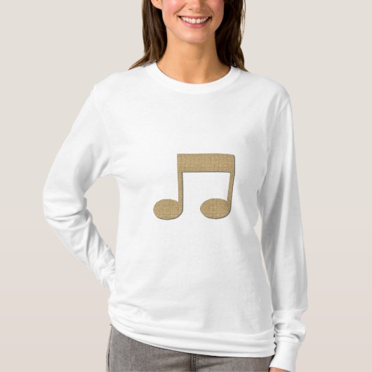 Muzieknotitie t-shirt (Voorkant)
