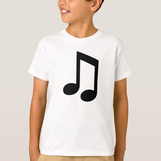 Muzieknotitie T-shirt (Voorkant)