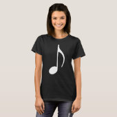Muzieknotitie T-shirt (Voorkant volledig)