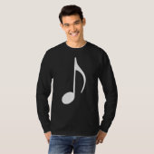 Muzieknotitie T-shirt (Voorkant volledig)