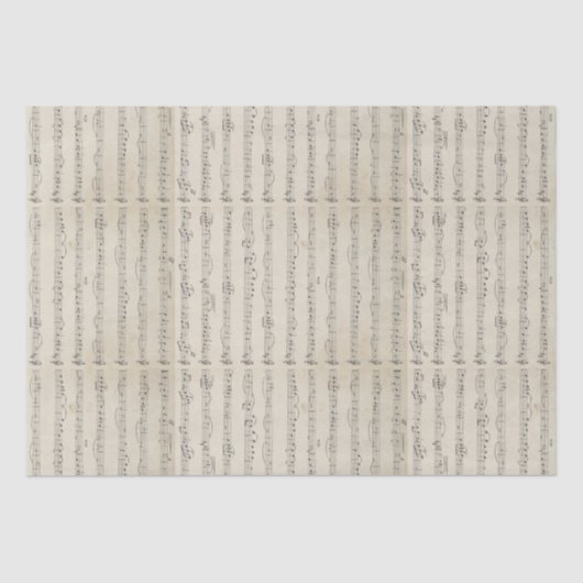  muzieknotitie tissuepapier (Voorkant)