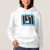 Muzieknotitie vet minimalistisch muzikaal symbool hoodie (Voorkant)