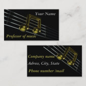 Muzieknotitie Visitekaartje (Voorkant / Achterkant)