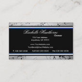 Muzieknotitie Visitekaartjes ~ Blauw (Achterkant)