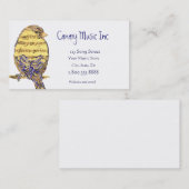 Muzieknotitie Vogel Custom Visitekaartje (Voorkant / Achterkant)