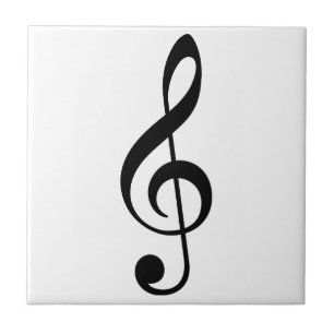Muzieknotitie voor muzikanten of muziekovers tegeltje