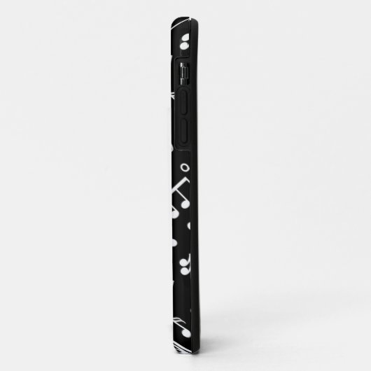 Muzieknotitie zwart-wit Case-Mate iPhone case (Achterkant/links)