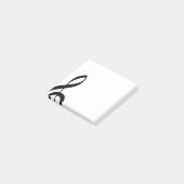 Muzieknotitieblaadjes in sleutelvorm post-it® notes (Schuin)